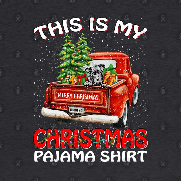 This Is My Christmas Pajama Shirt Pit Bull Truck Tree by intelus